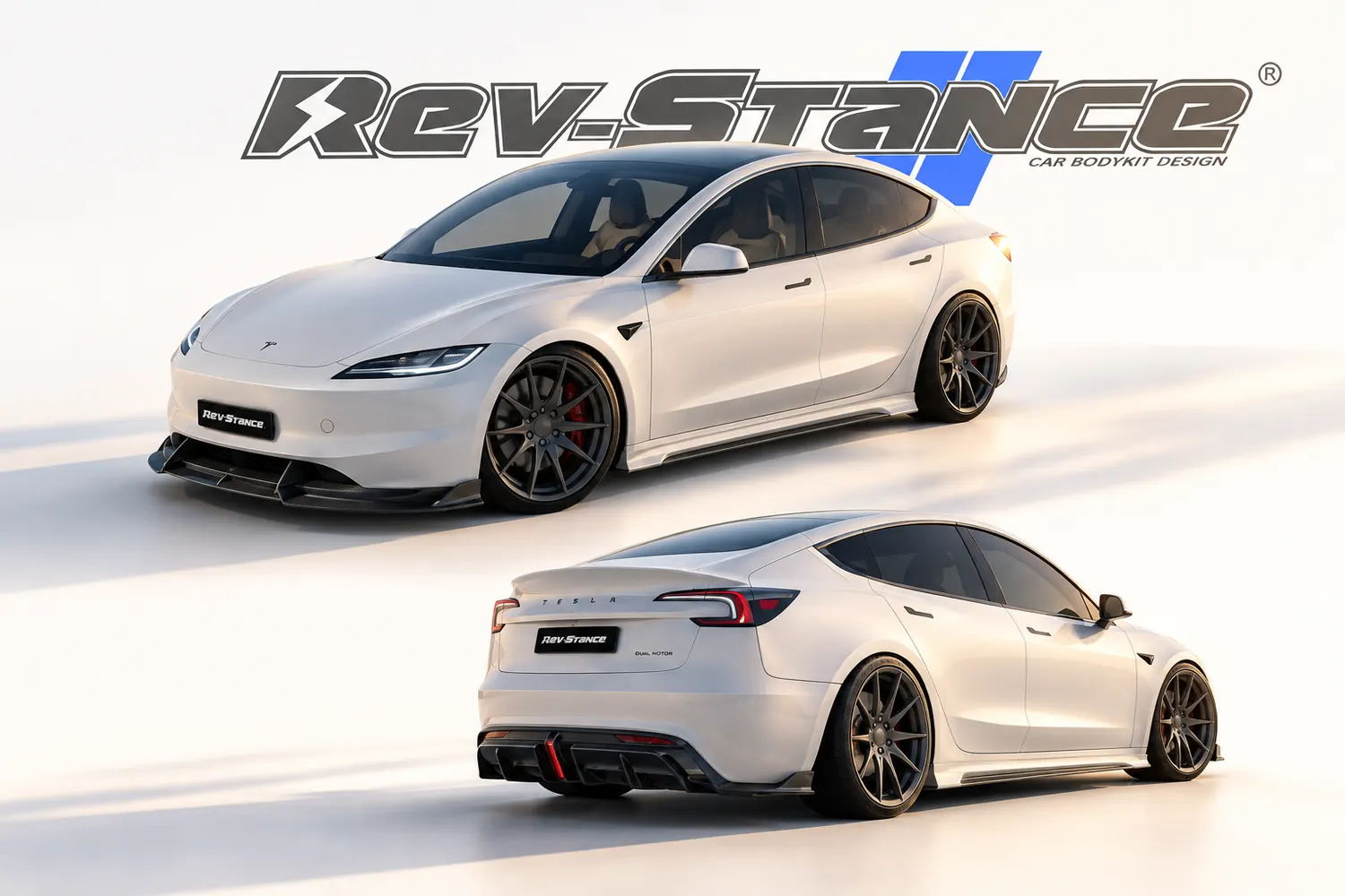 REV-STANCE Tesla Model 3 key visual